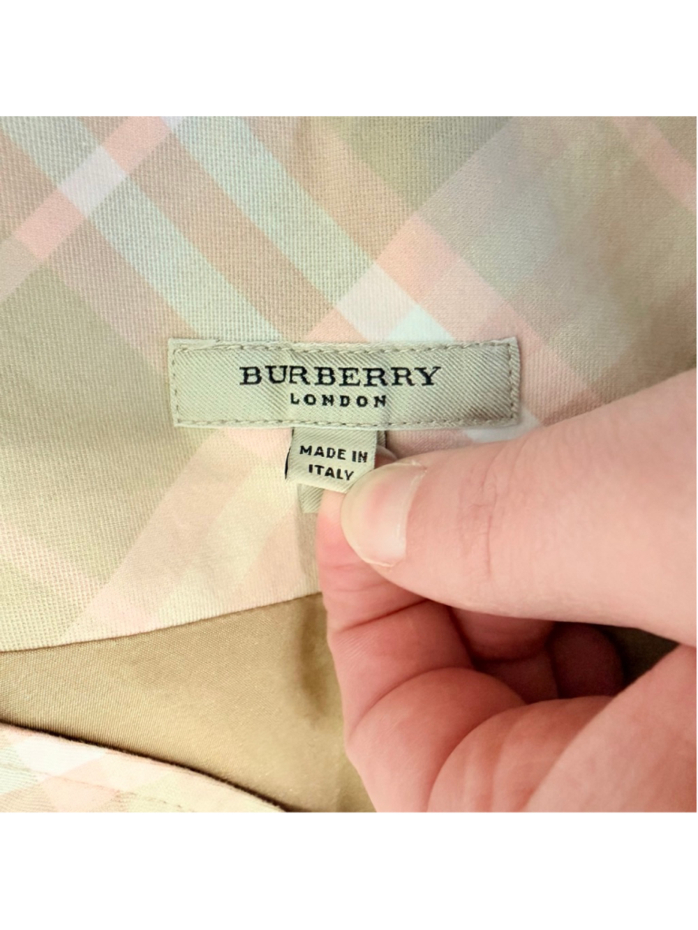 Burberry London Tan Pink Nova Check Plaid A-Line Skirt Women's Size 8 Heritage - Picture 3 of 9